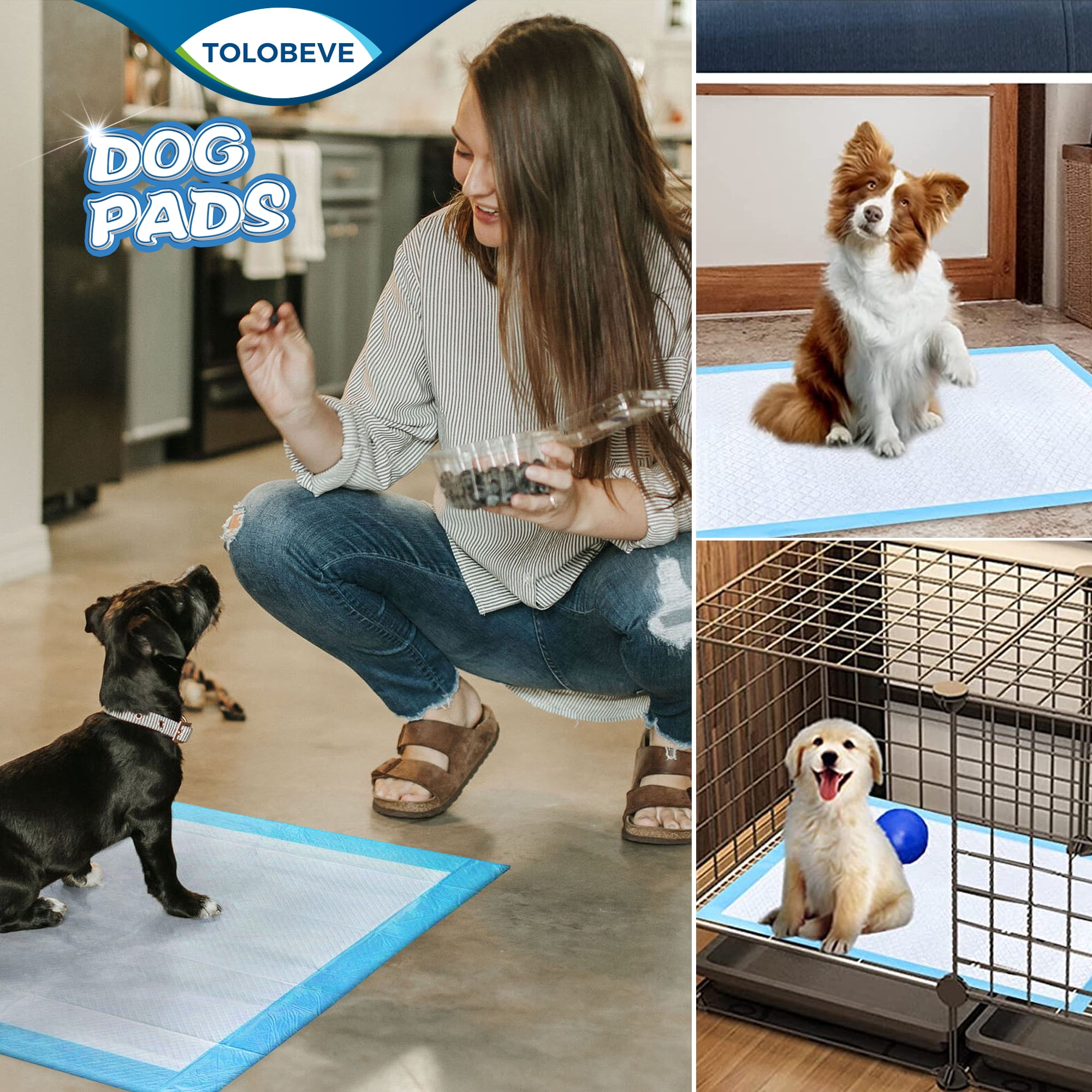 40*50/45*60/50*70/70*100cm Washable Dog Pee Pads Reusable Pee Pet Pads  Waterproof Puppy Pad Pet Dog Pee Pads for Training Travel