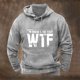 thumbnail image 1 of pstuiky camisas de manga larga para hombre, Sudadera con capucha y bolsillo de manga larga de color liso con estampado para hombre camisetas de hombre l, 1 of 3