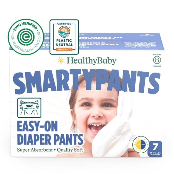 Pañales HealthyBaby Smartypants talla 7 tipo pull-up, 30 unidades