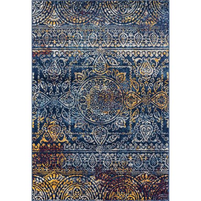 Amer Rug MAN422676 2 ft. 6 in. x 7 ft. 6 in. Manhattan 42 Power-Loomed Runner Rug - Teal