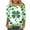 Green11, variant on xixinqiwan Womens St Pats Funny Long Sleeve T Shirts,Women's 3/4 Sleeve Crew Neck Irish Shamrock Print T-shirt Green Tops for Gift