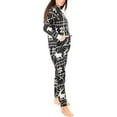 thumbnail image 2 of Women's Fleece Non-Footed One Piece Sleepwear Adult Hooded Pajamas Ladies Bodysuit Jumpsuits, 2 of 2