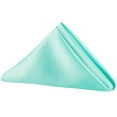 thumbnail image 1 of 10 Pieces, Taffeta Napkin Approx. 20"x20" square Edge: Overlock serge - Turquoise, 1 of 1