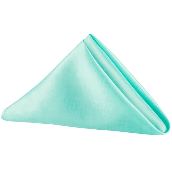 10 Pieces, Taffeta Napkin Approx. 20"x20" square Edge: Overlock serge - Turquoise