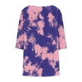thumbnail image 5 of OSFVNOXV Plus Size Tops for Women,Loose Fit Tie Dyed Peplum Tops for Women,Oversized Graphic T-Shirts Loose Fit Flowy Lounge Blouse,Sizes L-5XL, 5 of 6