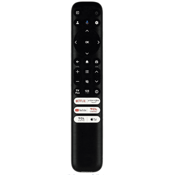 Besia RC813 Replacement Remote for All TCL Android/Google TVs, Compatible with Q/S/FHD/UHD/QLED Series Without Voice Command