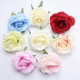 thumbnail image 4 of Cabeza de rosa artificial, accesorio de decoración para bodas, mezcla de colores, 4 of 8