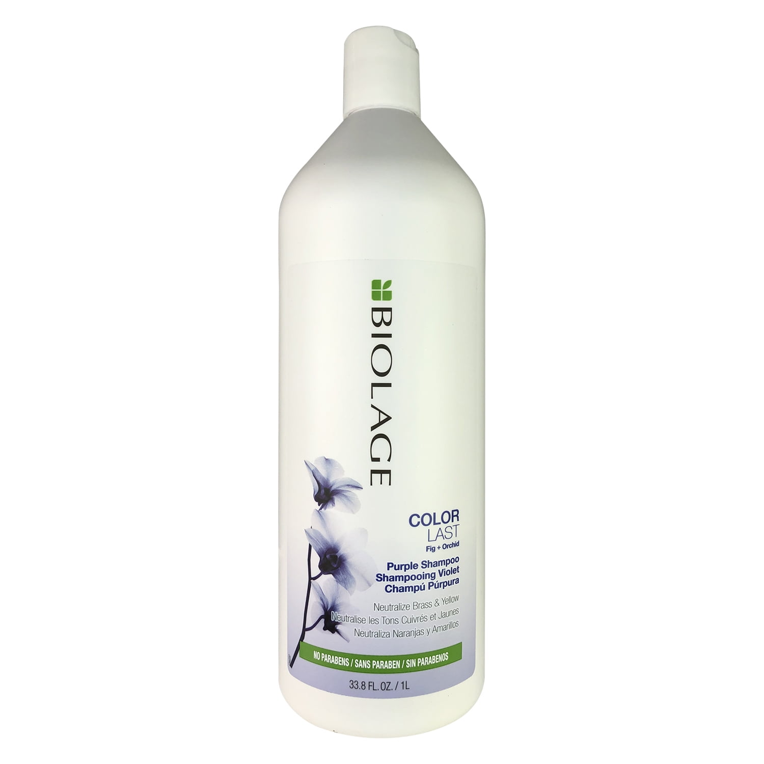 Matrix BIOLAGE ColorLast PURPLE Shampoo with Fig and Orchid for  Neutralizing Brass & Yellow,  FL Ozs / 1L 