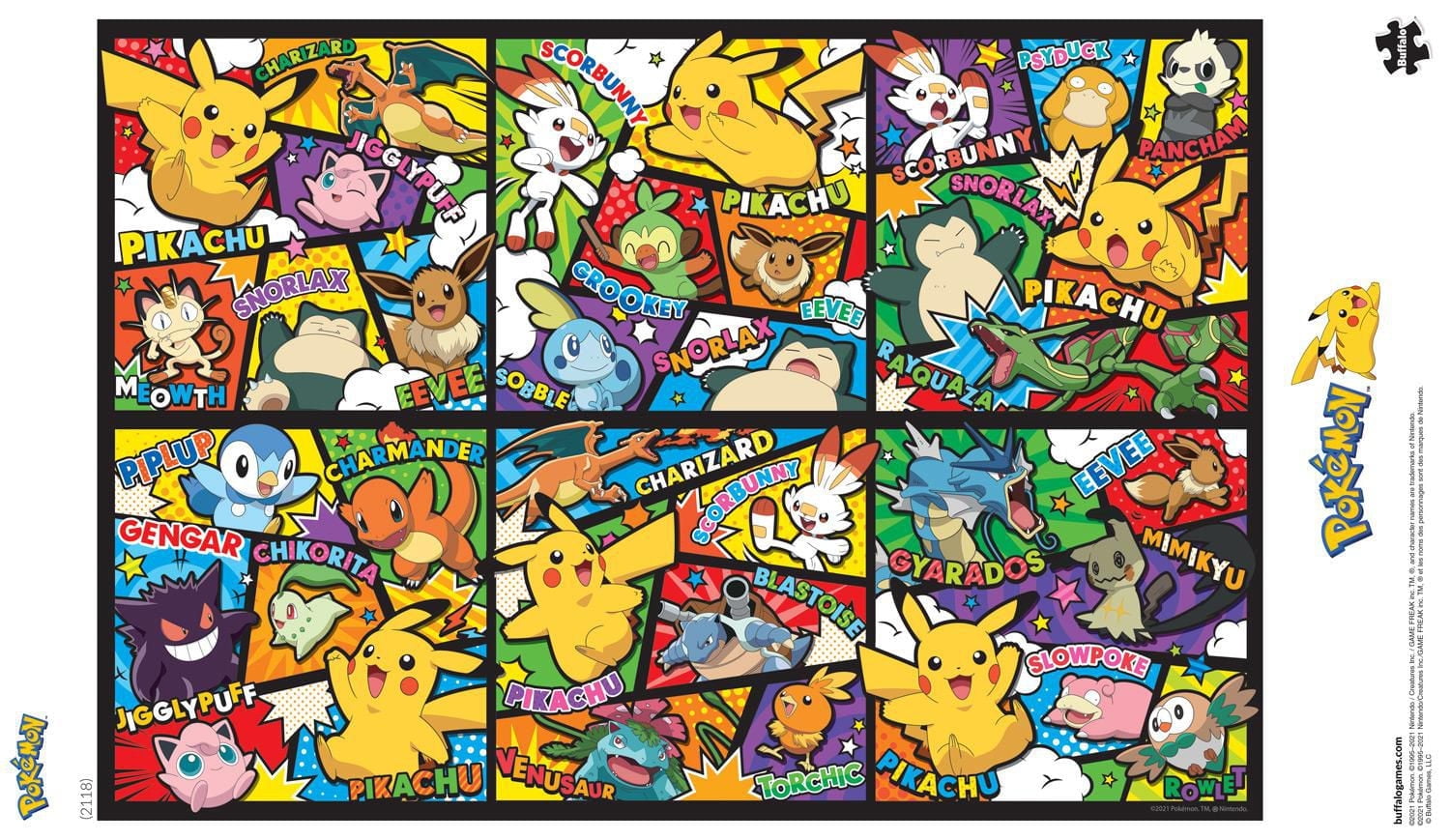 Buffalo Games - Pokemon - Panels - 2000 Piece Jigsaw Puzzle