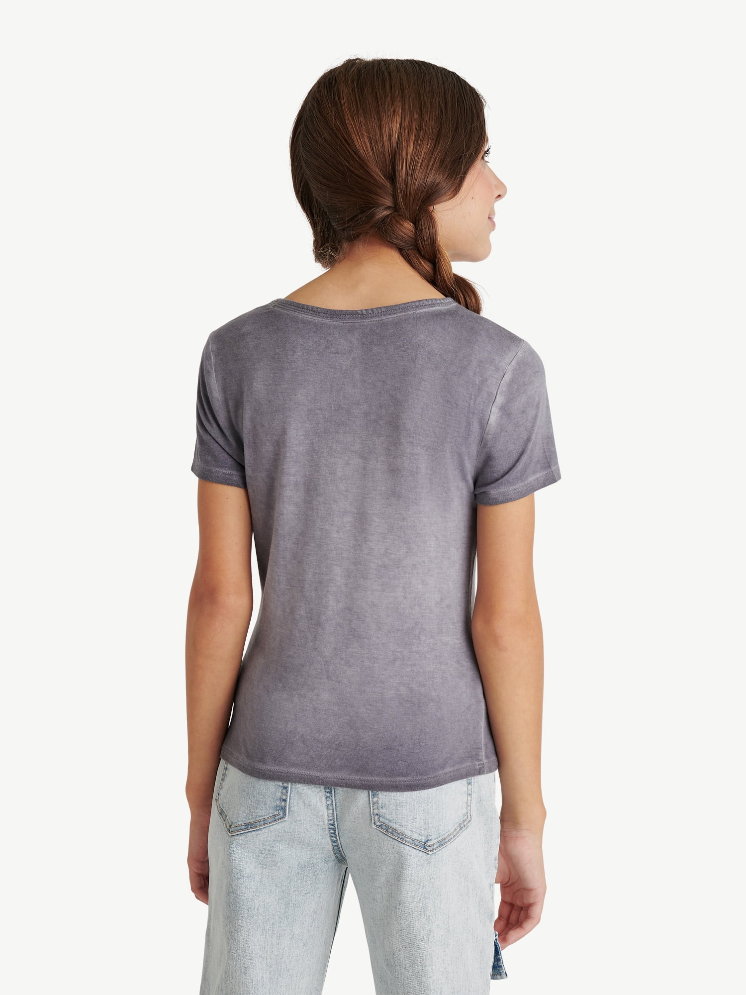 Justice Girls Washed Graphic Tee, Sizes XS - XLP