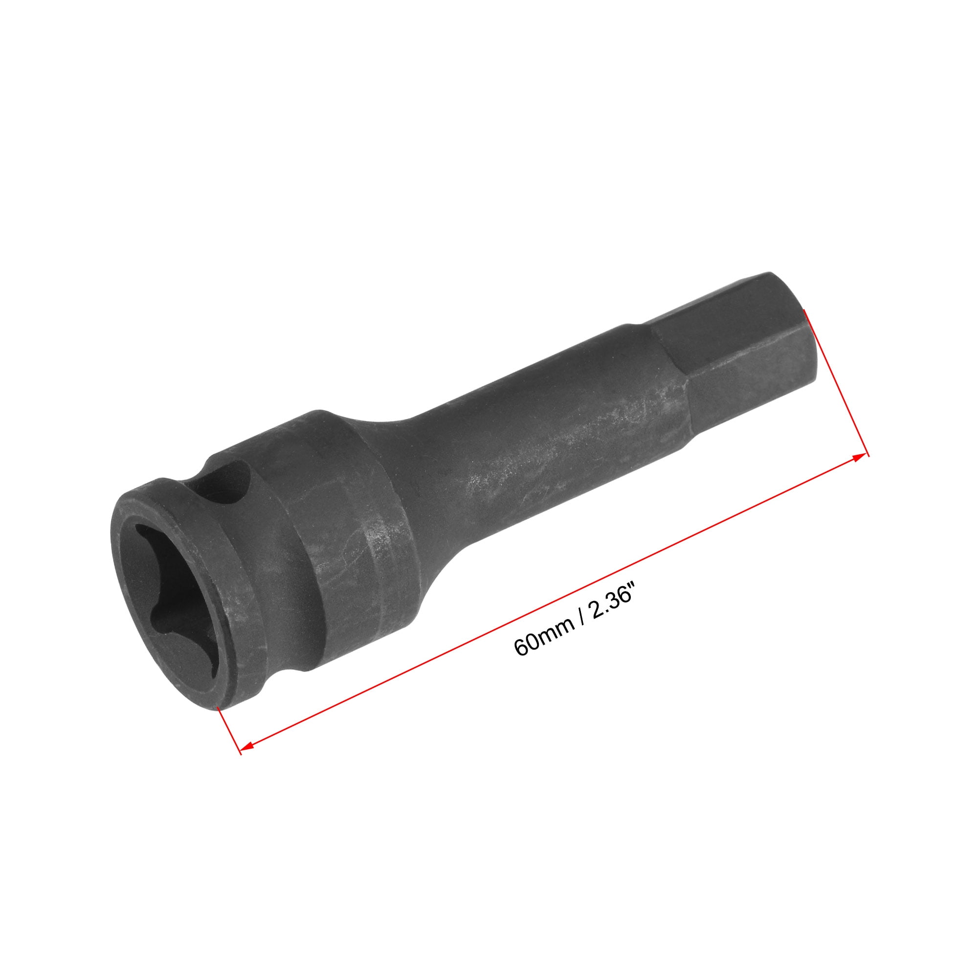 3/8-Inch Drive Impact Hex Bit Socket Set, H4 - H12, Metric 60mm Length, CR-MO, 7-Piece