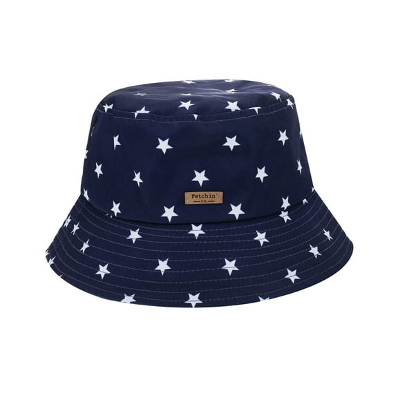 Navy White Stars Bucket Hat