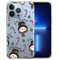 thumbnail image 1 of WIRESTER Transparent Soft Gel TPU Clear Case Slim Protective Cover for Apple iPhone 13 Pro Max 6.7" 2021, Snowman Sugar Cane Christmas, 1 of 3