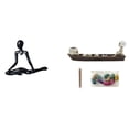 thumbnail image 1 of Figura de escritorio,Escultura abstracta de pensador para decoración de oficina y hogar.,Porta incienso,Figura de escritorio con quemador de incienso de barco con calavera,Estatua de barco con, 1 of 8