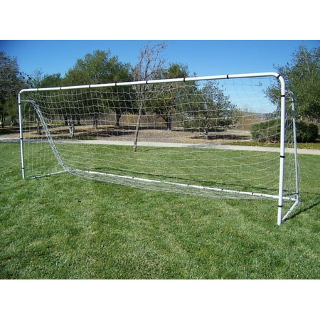 Heavy Duty Steel Soccer Goal - PASS 18 x 7 x 5 Ft. Official Size. Heavy Duty Steel Soccer Goal w/ Net. Regulation League Size Goals. Professional Portable Practice Training Aid. 18 x 7, 18x7 Soccer Goal