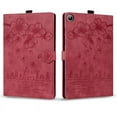 thumbnail image 3 of Étui pour Samsung Galaxy Tab A7 Lite Étui 3D Embossé Fleur Chat Portefeuille Tablette Étui pour Galaxy Tab A8 10.5 A9 Plus S9 Fe Étui Rouge A9 Plus (11 Pouces), 3 of 6