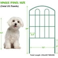 thumbnail image 5 of OLOV 24" x 30" Green Vinyl Iron Metal Garden Fence Panel, 5 of 9