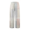thumbnail image 5 of Halloween Pajama Pants Women with Pumpkin Pattern Long Sleep Pants | Stretch Elastic Waist Wide Leg Loungewear Cozy Spooky-Season Everyday Bottoms Beige XXL, 5 of 9