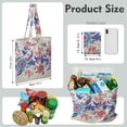 thumbnail image 4 of Vintage Paisley Pattern Reusable Tote Bag - Large Capacity Grocery Bag with Ethnic Decorative Art, Foldable & Durable, 4 of 4