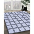 thumbnail image 3 of Ahgly Company Machine Washable Indoor Round Transitional Lavender Blue Area Rugs, 4' Round, 3 of 7