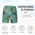 thumbnail image 5 of Balery Cute Animals Mens Swim Trunks Swim Shorts for Men Quick Dry Inseam Beach Shorts with Compression Liner Pocket-XX-Large, 5 of 9