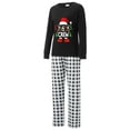 thumbnail image 5 of Jaweiwi Family Matching Christmas Pajamas Set Letter Print Tops Plaid Pants Holiday Pajamas Sleepwear Dad Mom Kids PJs, 5 of 10