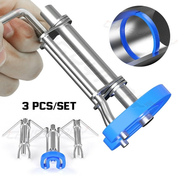 3pc/set Hydraulic Cylinder Piston Rod Seal U-cup Installation Tool Kit Universal