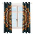 thumbnail image 4 of Bohemian Mandala (16) 2 Panels 3D Printing Pattern Curtain for Bedroom Living Room Kitchen Window Decoration Home, 4 of 6