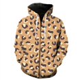 thumbnail image 3 of Sudadera con capucha y estampado 3D de leopardo para hombre, sudadera con cremallera y estampado de piel de animal estilo Harajuku, sudaderas de manga larga a la moda para la calle, 3 of 5