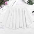thumbnail image 6 of iiniim Kids Girls Basic Chiffon Pleated Pull-on Wrap Skirt Skort Ballet Dancewear Daily Casual White 5-6, 6 of 7