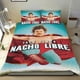 thumbnail image 1 of Nacho Libre Conjunto de sábanas temático, trío de piezas, cómodo y amigable con la piel, diseño único, regalo de decoración para el hogar para familiares, amigos y fans,140cm *210cm, 1 of 6