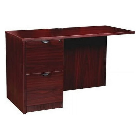 Lorell, LLRPR2442LMY, Prominence 2.0 Mahogany Laminate Left Return, 1 Each