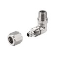 thumbnail image 4 of 8mm Tubing OD to 1/8PT Male Thread, Elbow Quick Fittings Nickel Plated Copper, 4 of 5