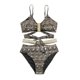 thumbnail image 1 of Womens Sexy Push up Bikinis Sets Adjustable Straps Swimsuits High Cut Pleated Swimwear High Waist Bikinis Bathing Suits XL, 1 of 4