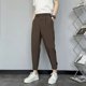 thumbnail image 4 of Pantalones de traje masculino trenzados, elásticos, ajustados, de verano, para hombre, para negocios, 9 pantalones cortos, para vestir en sociedad, para hombre chino 2024, 4 of 5
