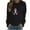 Black, variant on ChaoHeng Sweatshirts for Women Crewneck Casual Prevent Breast Cancer Long Sleeve Shirts (White,S)