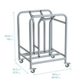 thumbnail image 3 of ECR4Kids The Surf Storage Rack, Stores 10 Portable Lap Desks, Silver, 1, 3 of 10