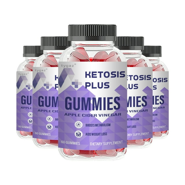 (5 Pack) KetosisPlus Ketosis Plus Apple Cider Vinegar Gummies