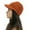 Orange, variant on Herrnalise Women Multicolor Stitching Outdoor Plush Hats Crochet Knit Beanie Cap Peaked Cap