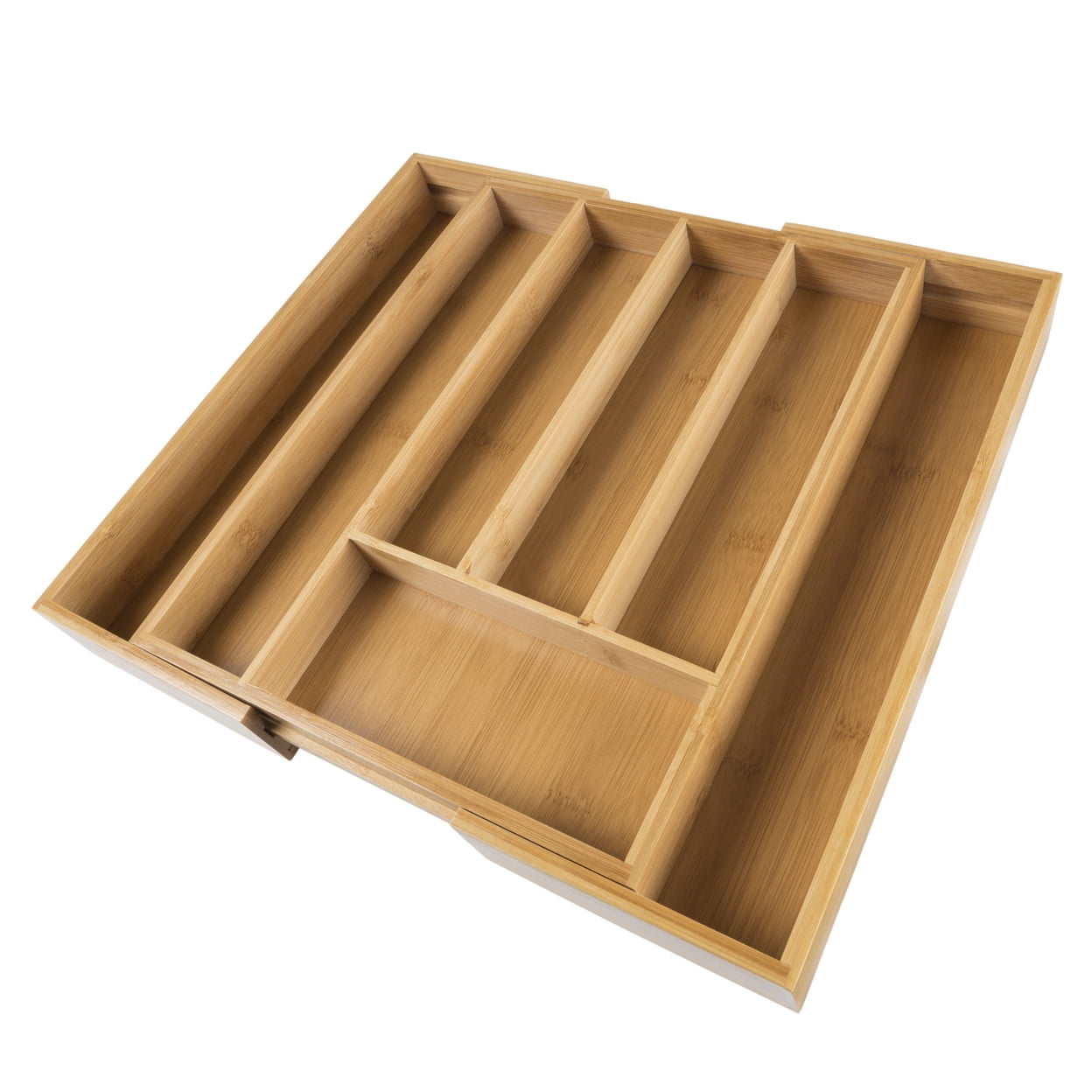 Lavish Home 83-34 Bamboo Expandable Utensil Drawer Organizer