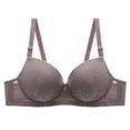 thumbnail image 2 of SROBPTY Plus Size Bras for Women, Womens Everyday Bras, Women Solid Color Underwire Open Back Push Up Comfortable Everyday Bras Gray,XXXL, 2 of 4