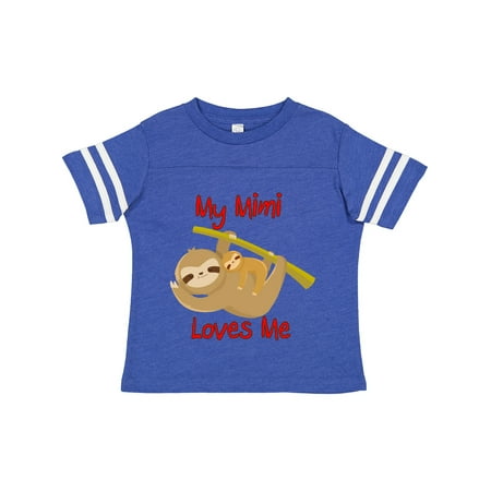 

Inktastic My Mimi Loves Me Sloth Gift Toddler Boy or Toddler Girl T-Shirt