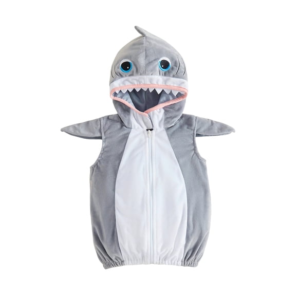RUINIXCW Boy Halloween Shark Costume Cute Toddler Zipper Hooded Vest for Cosplay