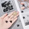 80Pcs 2 Colors Alloy Pendants Spider Mixed Color 17x13.5x2.5mm Hole: 1 ...