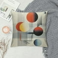 thumbnail image 2 of Shiartex Mid Century Cushion Cases Abstract Moon Pillow Covers, Geometry Striped Throw Pillow Covers  White Aesthetic Cushion Covers, Retro Minimalism Modern Art Cushion Cases 12x12in, 2 of 5