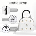 thumbnail image 4 of Balery Rabbit Blowing Dandelions Bolsa de Almuerzo para Mujeres, Caja de Almuerzo, Bolsa de Almuerzo Pequeña Impermeable, Tote de Almuerzo Reutilizable con Gran Capacidad, 4 of 6
