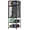 Black + Acrylic + Metal+4, variant on YANGXUN 3D Printer Stand with Filament Storage Built in Power Panel Open Frame Heavy Duty Metal Workstation for Home and Office