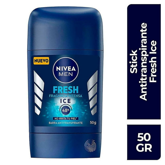 Antitranspirante NIVEA MEN fresh ice antibacterial barra 50 g