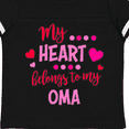 thumbnail image 4 of Inktastic My Heart Belongs to My Oma Boys or Girls Toddler T-Shirt, 4 of 5