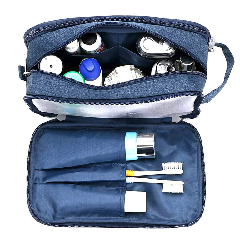 Toiletry Bag for Men Dopp Kit Travel Bathroom Bag Shaving Shower Cosmetic  Organizer
